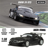 Машина металлическая BMW Z4 GT3 1:38, Hoffmann / Детская инерционная игрушка для мальчиков / Коллекционная модель машинки для детей