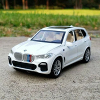 Машинка инерционная модель металлическая для мальчика BMW X5 M с открывающимися дверьми, 1:32, 16 см