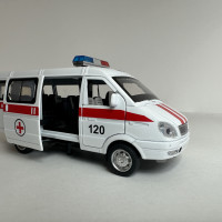 Машинка металлическая Газель Скорая Помощь. Свет, звук. Ambulance Force