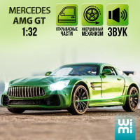 WiMi, Машинка коллекционная металлическая Mercedes-Benz AMG GT C, железный игрушечный транспорт, моделька спорткара Мерседес