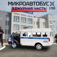 Машинка Play Smart "Микроавтобус Полиция" металлическая инерционная 11см