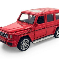 Металлическая инерционная машинка Mercedes-Benz G-класс 16 см (1/32), красная