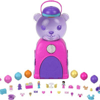 Игровой набор Mattel Polly Pocket Мишка-торговый автомат с мармеладками, мини-куклами и аксессуарами, HJG28