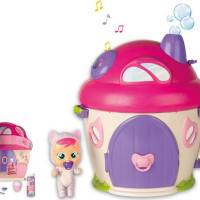 IMC Toys Интерактивная игрушка Crybabies Magic Tears Плачущий младенец Кэти, с домиком и аксессуарами, 97940