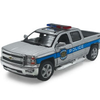 Машинка 2014 Chevrolet Silverado Police инерционная металлическая KT5381DPR коллекционная модель 1:46 подарок мальчику Kinsmart