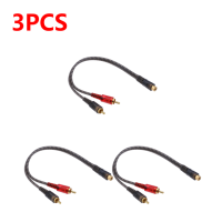 Кабель для автомобильной аудиосистемы, 1 шт., 27 см, 1 гнездо RCA на 2 шт