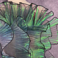 Плиссированная кружевная лента для платья, рукоделия, ширина 13 см