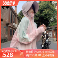 冰絲防曬衣女款夏季2023新款女孩透氣輕薄防曬服品牌大尺碼upf50+