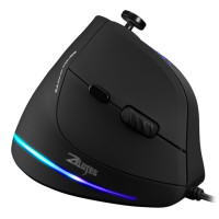 ZELOTES C-18 Vertical Mouse RGB Ergonomic Gaming USB Wired Mice 11 Buttons 10000DPI Adjustable Pc Gamer Mouse For Computer