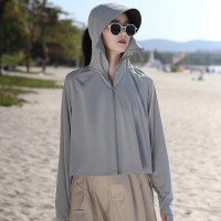 輕薄透氣防曬衣女夏季薄款2023新款冰絲長袖外套女抗UV防曬服