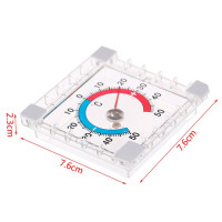 1 шт. круглый пластиковый термометр для дверей и окон, Уличный Термометр для дверей и окон, часы с указателем типа для холодного и теплого воздуха
