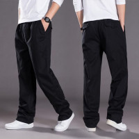Мужские широкие хлопковые брюки-карго, 28-38, цвет в ассортименте