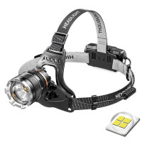 XHP50 светодиодный датчик налобный фонарь Водонепроницаемый головный светильник перезаряжаемый рыболовный поисковый фонарь для кемпинга