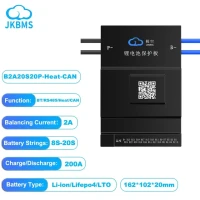 Балансировочный ток JKBMS 2A BMS 18650 A BT 36 в 48 в 60 в 8S 10S 16S 20S, литий-ионный аккумулятор LTO, Аккумулятор Lifepo4, хранилище батареи Bluetooth Bms