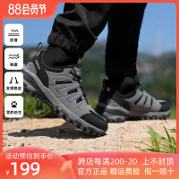探路者徒步鞋男2022秋冬新款戶外防滑耐磨網布透氣登山鞋女91731