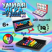 Развивающая логическая настольная игра "Умная игра для умников и умниц /3D тетрис