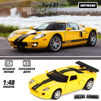 Машина металлическая Ford GT 1:40, Hoffmann / Детская инерционная игрушка для мальчиков / Коллекционная модель машинки для детей