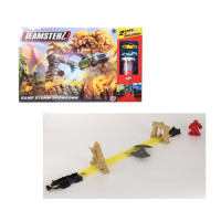 Игровой набор Трек "Песчаная буря" с 2 машинками и Игровым песком Teamsterz