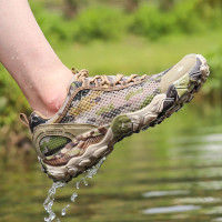 悍途戶外登山鞋男夏季透氣防滑耐磨官網行山鞋爬山迷彩徒步鞋女士
