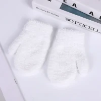 Зимние теплые плюшевые детские перчатки