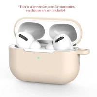 Для AirPods Pro Защитный чехол силиконовый новый сплошной цвет Apple Bluetooth-гарнитура мягкий чехол защитный чехол