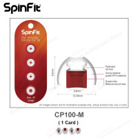 Силиконовые наушники SpinFit CP100, CP800, CP145, 360 градусов свободного поворота, 2 пары