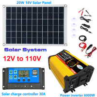 Солнечная энергетическая система от 12 В до 110 В/220 В