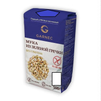 Мука Garnec из зеленой гречки без глютена, 500г (6 шт)