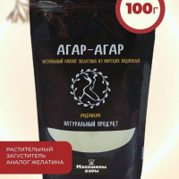 Агар-агар (крепость900), Макошины дары, 100 г, пищевой натуральный загуститель