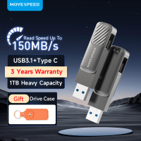 USB флеш-накопитель MOVESPEED 2 в 1, USB 3,1, OTG, Type-C, 128 ГБ, 256 ГБ, 512 ГБ, 64 ГБ