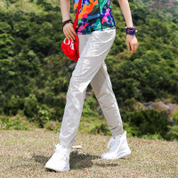 戶外運動彈力速乾褲女長褲束口褲輕薄吸汗透氣快乾徒步登山褲夏季