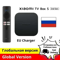 Телефон Xiaomi Mi TV Box S 2nd Gen 4K Ultra-HD четырехъядерный процессор Dolby Vision HDR10 + Google Assistant
