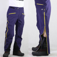 全天候戶外登山男側開多功能高海拔防風防水透氣3L面料硬殼衝鋒褲