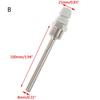 50-200 мм, резьба из нержавеющей стали Thermowell 1/2 дюйма NPT для датчиков температуры