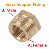 Переходник латунный для подключения манометра, в ассортименте
