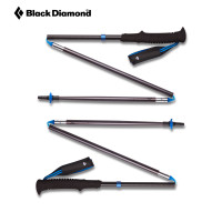 [鋁Z杖]進口美國BD黑鑽戶外超輕摺疊越野跑登山杖徒步杖112532/3