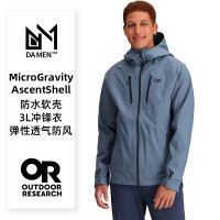 Outdoor Research男MicroGravity防水軟殼3L衝鋒衣OR彈性透氣防風