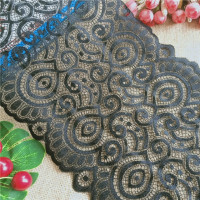 E1227 22,5 см аксессуары, кружевная одежда, хлопковые кружевные аксессуары, кружевная ажурная кружевная ткань, искусство «сделай сам»