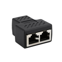 Разветвитель-удлинитель LAN RJ45, 1-2 канала, Ethernet-кабель, адаптер для подключения интернет-кабеля, 1 вход, 2 выхода, высокое качество