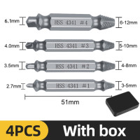 Набор сверл для извлечения поврежденных винтов, комплект из 4/5/6 шт., центральные насадки для дрели, экстрактор сломанных болтов, болтов, винтов