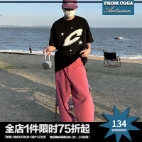 CGGA原創復古潮牌2023新款寬鬆休閒直筒垂感潮流百搭闊腿褲長褲男