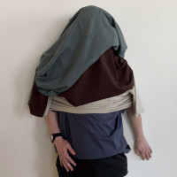 Anniehall23ss pocket tee蟲蛀口袋破壞水洗知識分子短袖 280g