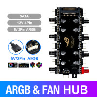 Многопозиционный разветвитель RGB и FAN с интерфейсом SATA