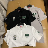 外貿好貨 高端個性刺繡翻領POLO衫男潮牌簡約純色時尚修身拉夫·勞倫馬球衫