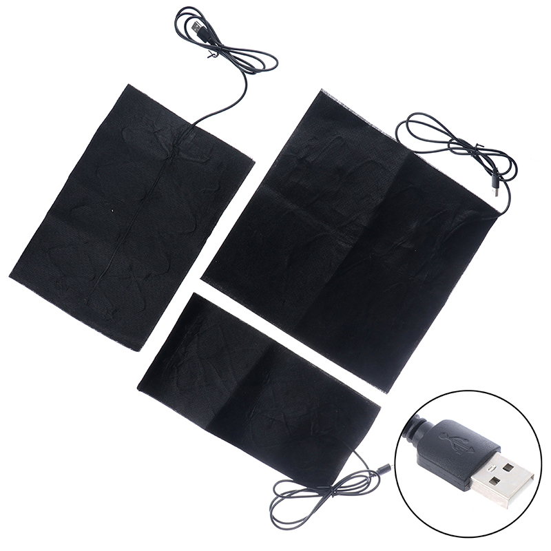 10pcs USB 5V Carbon Fiber Heating Pad Hand Warmer USB Heating Film Electric Winter Infrared Fever Heat Mat