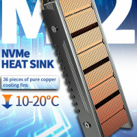 Медный радиатор SSD M.2 NVMe 2280