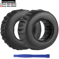 Протеиновые кожаные сменные амбушюры для наушников Sony MDR-XB500 M2, MDR, XB500, XB700