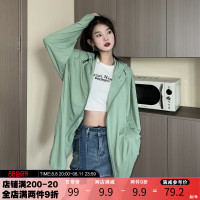 tom潮防曬衣女款2023新款夏季upf50大尺碼寬鬆戶外防曬服冰絲外套薄