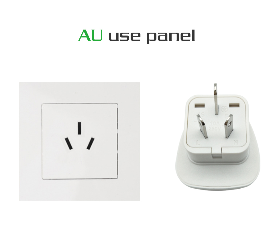 1PC Electric Plug power Socket Adapter Australia Travel Adaptor EU US TO AU socket AC Power Charger Converter 10A 250V (6)