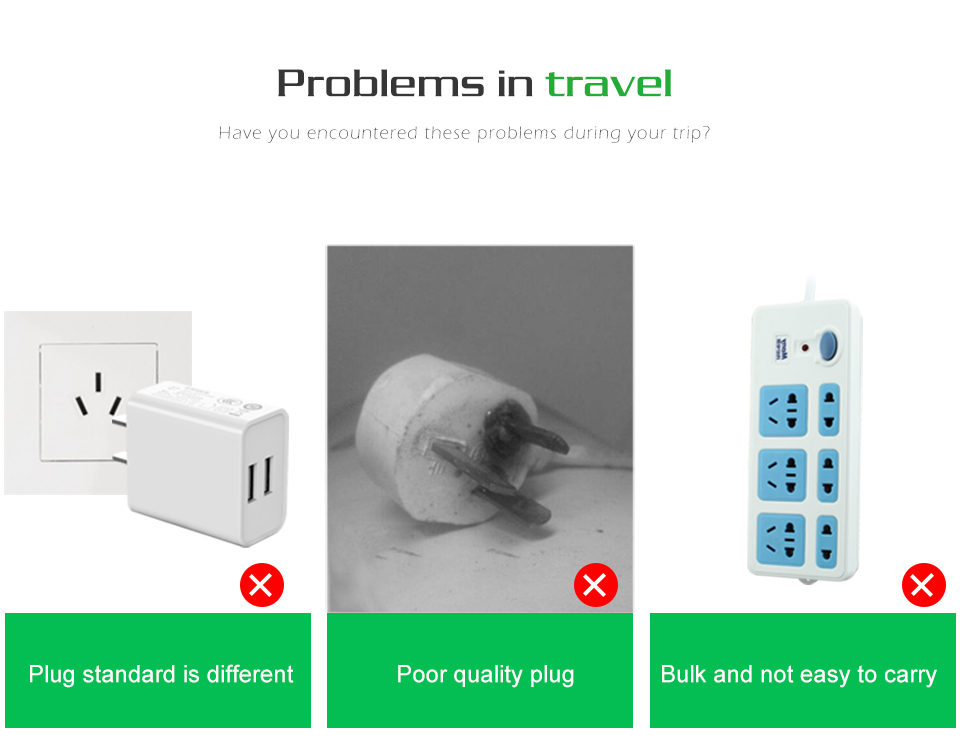 1PC Electric Plug power Socket Adapter Australia Travel Adaptor EU US TO AU socket AC Power Charger Converter 10A 250V (2)